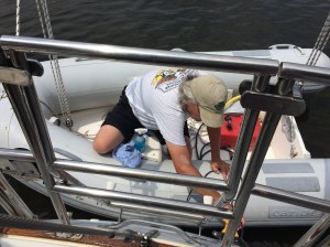 Aha! So that's how you get those letters on the back of the boat!!