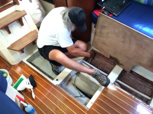 Replumbing the fridge drain