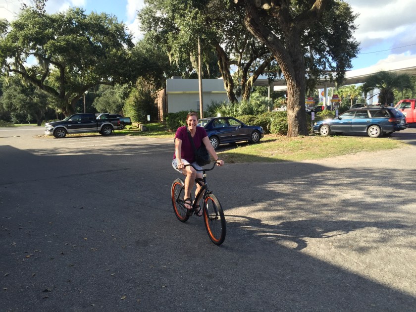 Enjoying a bike ride in Beaufort, SC